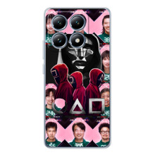 Чехол Гра в кальмара для Xiaomi 15T – Персонажи игры кальмара