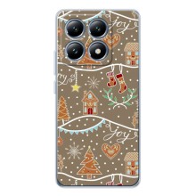 Новогодние, Праздничные Чехлы для Xiaomi 15T - 2024 год (Новогодние пряники)