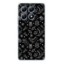 Новогодние, Праздничные Чехлы для Xiaomi 15T - 2024 год (Новогодний фон)