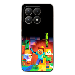 Чехлы для Xiaomi 15T (Персонажи Майн Крафт) (Герой Майнкрафт)