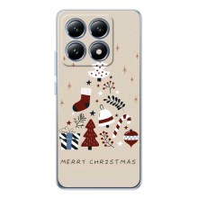 Рождественские, Праздничные Чехлы для Сяоми 15Т (Merry Christmas)