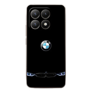 Силиконовый бампер с картинкой машины на Xiaomi 15T (Черный BMW)