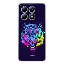 Силиконовый бампер с картинкой животных для Xiaomi 15T (Тигр-Арт)