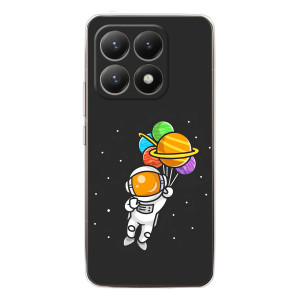 Силіконовый Чохол з принтом "Космонавти" на Xiaomi 15T – Космонавт з кульками
