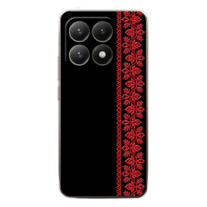 Силиконовый Чехол на Xiaomi 15T – Красная Вышиванка