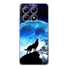 Защитные чехлы для Сяоми 15Т (AlphaPrint) (ХИТ продаж) ВОЛК (Волк на луну)