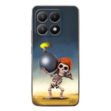 Чехол з героями Клеш Рояль для Xiaomi 15T – Скелет с бомбой