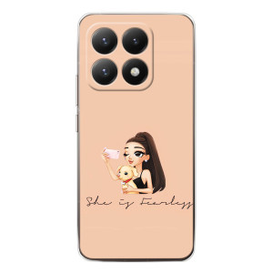 Силіконовый Чохол на Xiaomi 15T з картинкой Модных девушек – З собакою