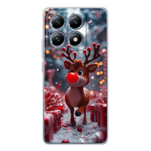 Яркий чехол для Xiaomi 15T с Зимними Оленятами – Олень среди подарков