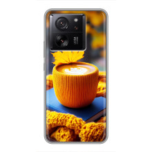 Чехол с уникальным дизайном «Осень с кофе» для Xiaomi 16 – Кофе с жёлтым
