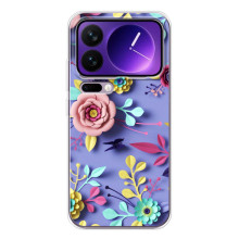 Чохли з квітами для Xiaomi 17 Pro Max (VPrint) (Дизайн квітів)