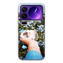 Чохли з зображенням різних тварин на Xiaomi 17 Pro Max – Їжачок в руці