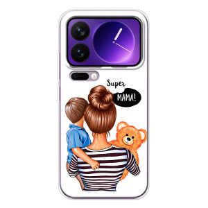 Чехол с печатью для Xiaomi 17 Pro Max - (Мама с ребенком) (AlphaPrint)