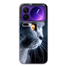 Чохли з Котиками для Xiaomi 17 Pro Max (VPrint) (Сірий Кіт)