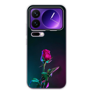Чохли з принтом Троянд для Xiaomi 17 Pro Max – Нічна троянда