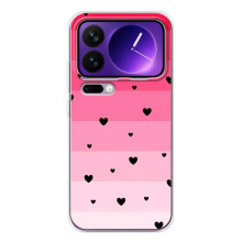 Чохли з тематикою "Маленькі Сердчеки" на Xiaomi 17 Pro Max – Чорні сердечка