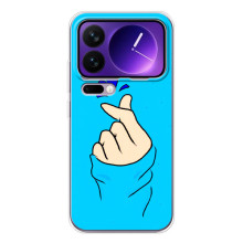 Чохол (Знак сердечка) для Xiaomi 17 Pro Max (Сердечко на синоьому)