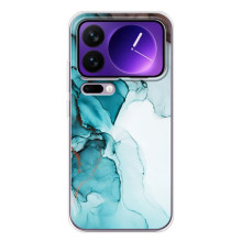 Чохол для Xiaomi 17 Про Макс - з принтом (Дизайнерські) (AlphaPrint) (Бірюзовий мрамор)