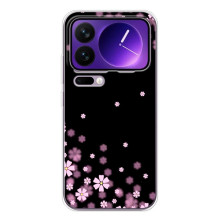 Чохол для Xiaomi 17 Про Макс - з принтом (Дизайнерські) (AlphaPrint) (Квіти маленькі)