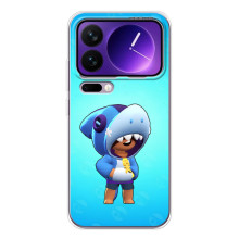 Чехол для Xiaomi 17 Pro Max Бравл Старс (VPrint) – Леон акула