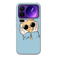 Чохол на Xiaomi 17 Про Макс з Котиками (VPrint) – Котик в окулярах