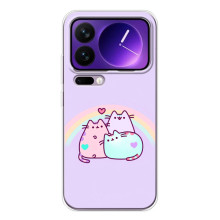 Чохол на Xiaomi 17 Про Макс з Котиками (VPrint) – Радужний котик