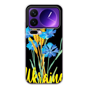 Чохол на Xiaomi 17 Pro Max (Український дизайн) (Україна в квітах)
