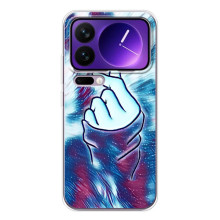 Чехол с принтом для Xiaomi 17 Pro Max (AlphaPrint - Знак сердечка) (Радужное сердце)