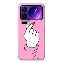 Чехол с принтом для Xiaomi 17 Pro Max (AlphaPrint - Знак сердечка) (Знак Love)