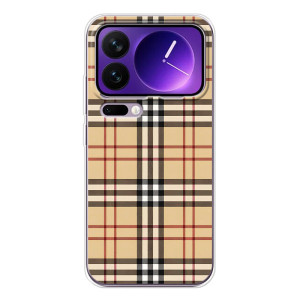 Чехол с Брендами одежды на Шяоми семнадцать Про Макс – Burberry стиль