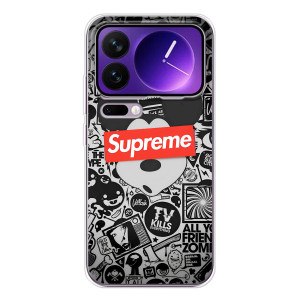 Чехол с Брендами одежды на Шяоми семнадцать Про Макс – Supreme Маус