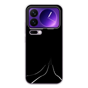 Чехол с картинками на черном фоне для Xiaomi 17 Pro Max – Дорога