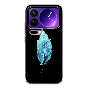Чехол с картинками на черном фоне для Xiaomi 17 Pro Max – Листочек