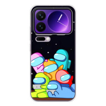 Чехол Амонг Ас для Xiaomi 17 Pro Max (AlphaPrint) – Скины в космосе