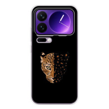 Чохол з леопардовим принтом на Xiaomi 17 Pro Max – Леопард на чорному