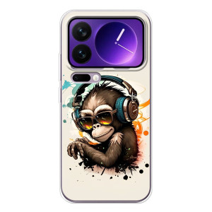 Чехол с Обезьянами Xiaomi 17 Pro Max - (AlphaPrint)