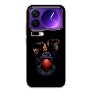 Чехол с Обезьянами Xiaomi 17 Pro Max - (AlphaPrint)