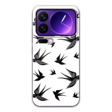 Чехол с птицами на Xiaomi 17 Pro Max (VPrint) – Ласточки