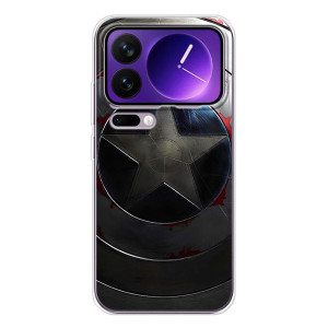 Чехол с Щитом Капитана Америки на Xiaomi 17 Pro Max – Ретро Щит Капитана
