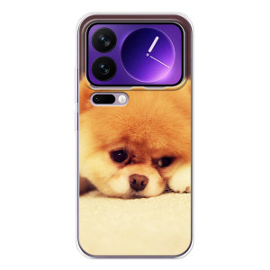Чехол (ТПУ) Милые собачки для Xiaomi 17 Pro Max (Померанский шпиц)