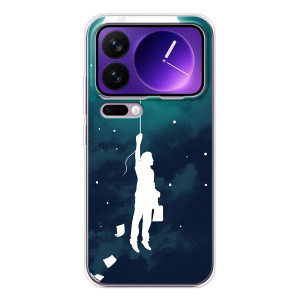 Чехол (ТПУ) с планетами на Xiaomi 17 Pro Max – To The moon