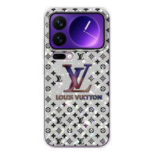 Чехол с брендом Луи Витон на Шяоми 17 Про Макс – Серебряный Луи Витон