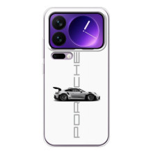 Чехол с авто Порше для Xiaomi 17 Pro Max – белый Порше