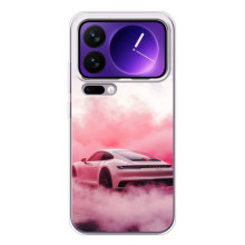 Чехол с авто Порше для Xiaomi 17 Pro Max – Розовый Порше