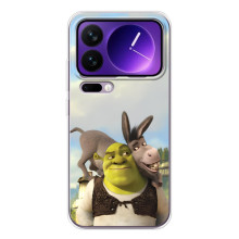 Чехол с мультфильмом Шрек на Xiaomi 17 Pro Max – Шрек и осел