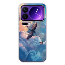 Чехол с принтом дракон Беззубик для Шяоми 17 Про Макс – Беззубик в небе