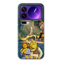Друкований чохол з принтом Шрек для Xiaomi 17 Pro Max – Шрек і Фіона
