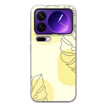 Силиконовый чехол с принтом в цветах на Xiaomi 17 Pro Max