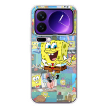 Силіконовий чохол Спанч Боб на Xіаомі 17 Про Мax (Радісний Спанч Боб)