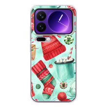 Новогодние Чехлы для Шяоми 17 Про Макс (VPrint) (Одежда НГ)